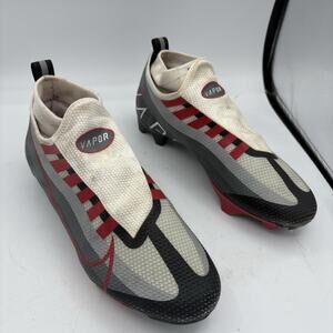 Nike Vapor Mens Soccer Cleats White Gray Black Red